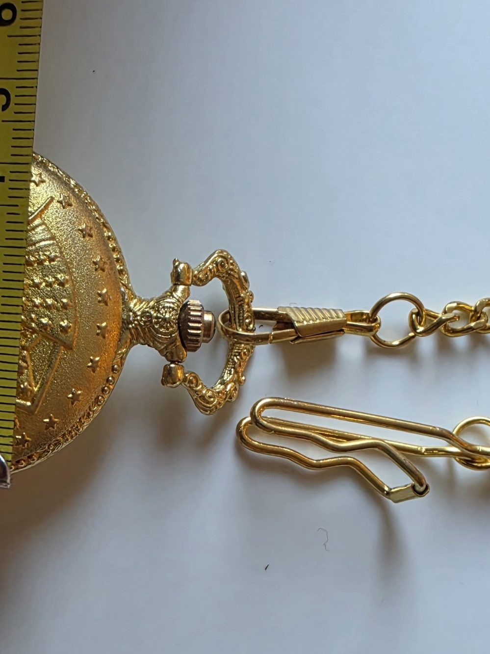 Working Gold Tone American Civil War Sesquicentennial Pocket Watch - Picture 7 of 8